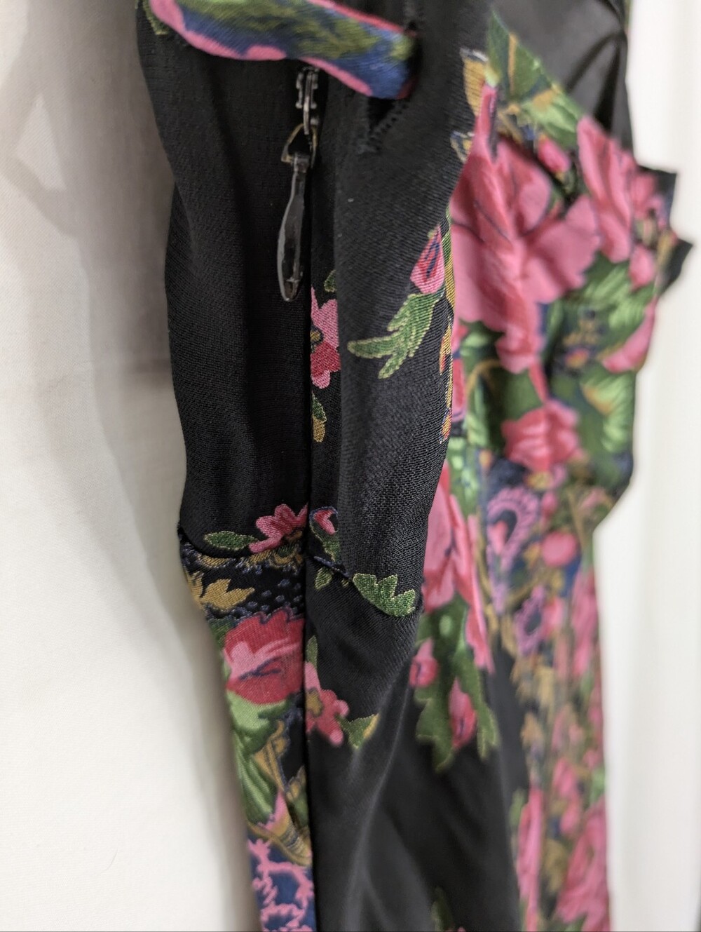 Vintage 90s Betsey Johnson New York Floral Paisley Maxi Dress M - Picture 6 of 7